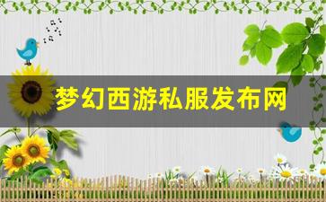 梦幻西游私服发布网(梦幻西游私sf发布) (2)