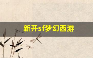 新开sf梦幻西游(梦幻西游开新服)
